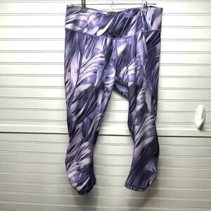 NWT Calia By Carrie Underwood Tight Fit Cropped Tie Dye Leggings Shirred Side L
